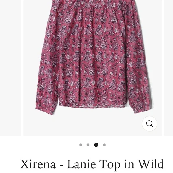 Xirena Lanie block print top in wild rose size XS - Picture 9 of 9